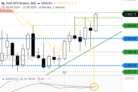 Gold: Neues Allzeithoch am Freitag! 16.8.2024